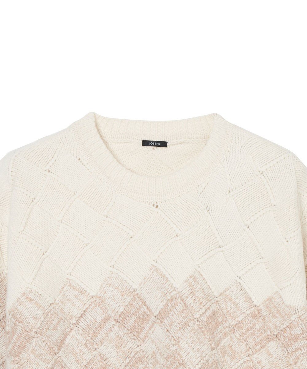 JOSEPH 【洗える】ウィーブニット　ラウンドネック 
