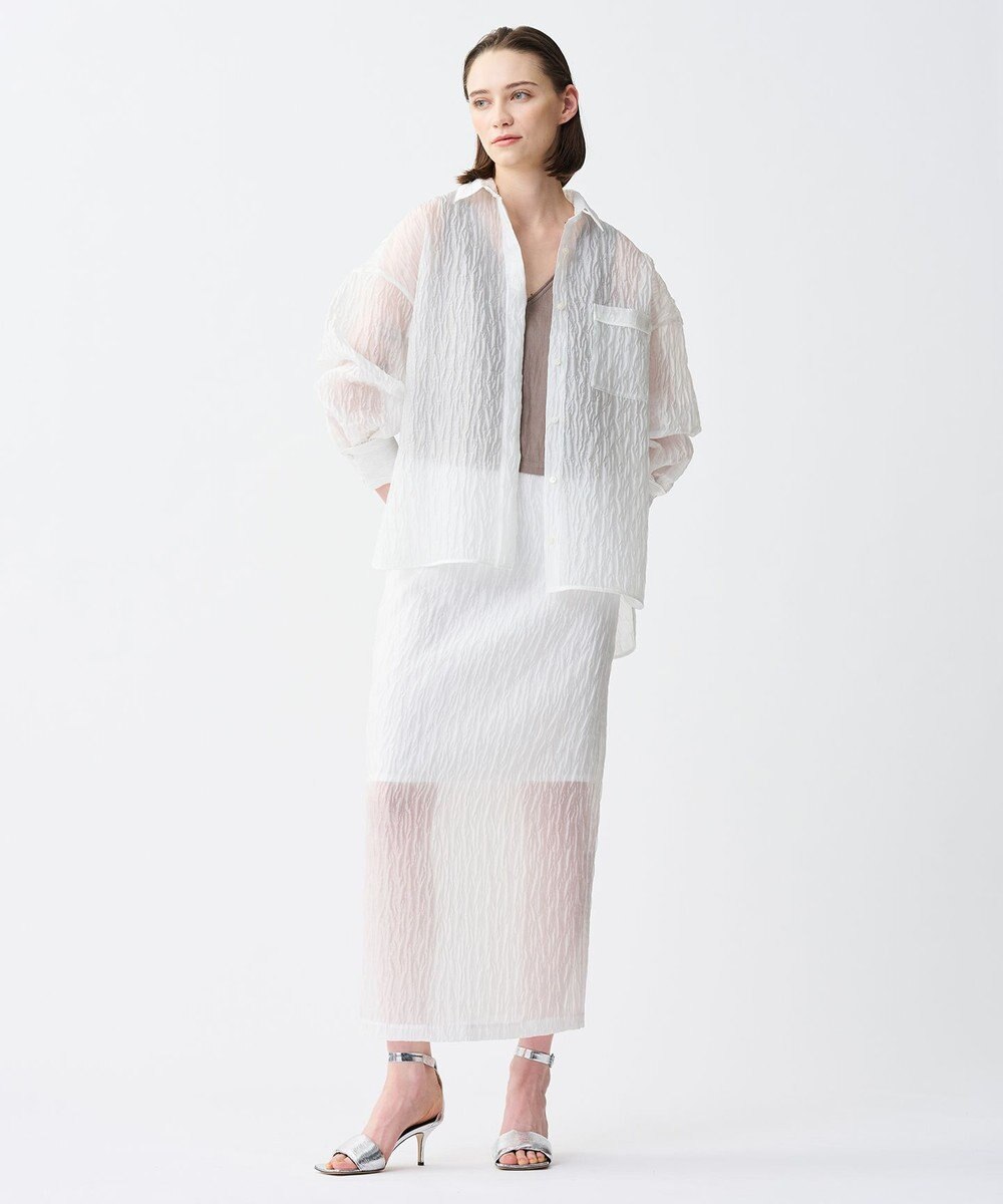 uncrave ドレープツイル Vネックトップス 