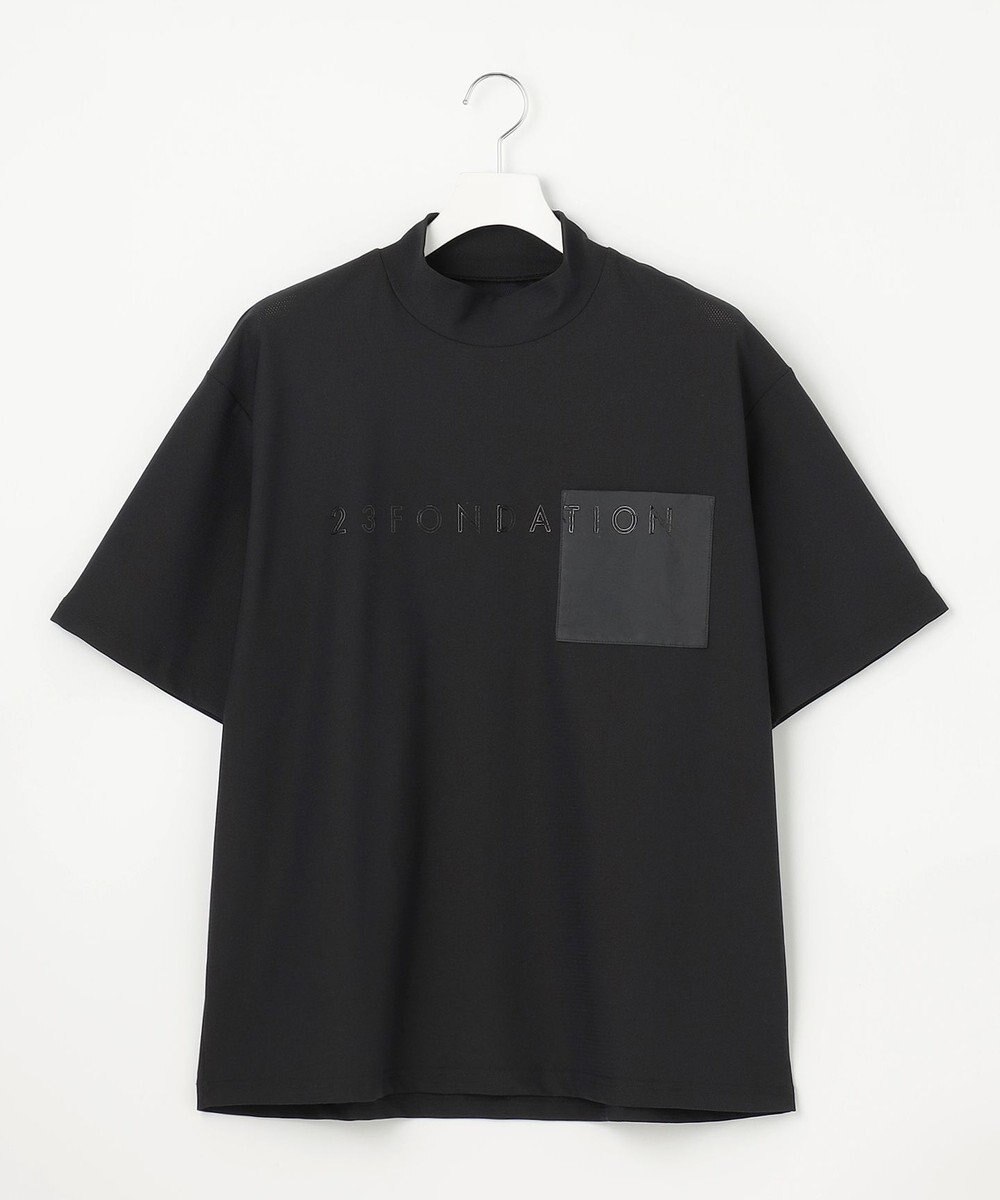 23区GOLF 【23Fondation/MEN】ストレッチメッシュ モック 