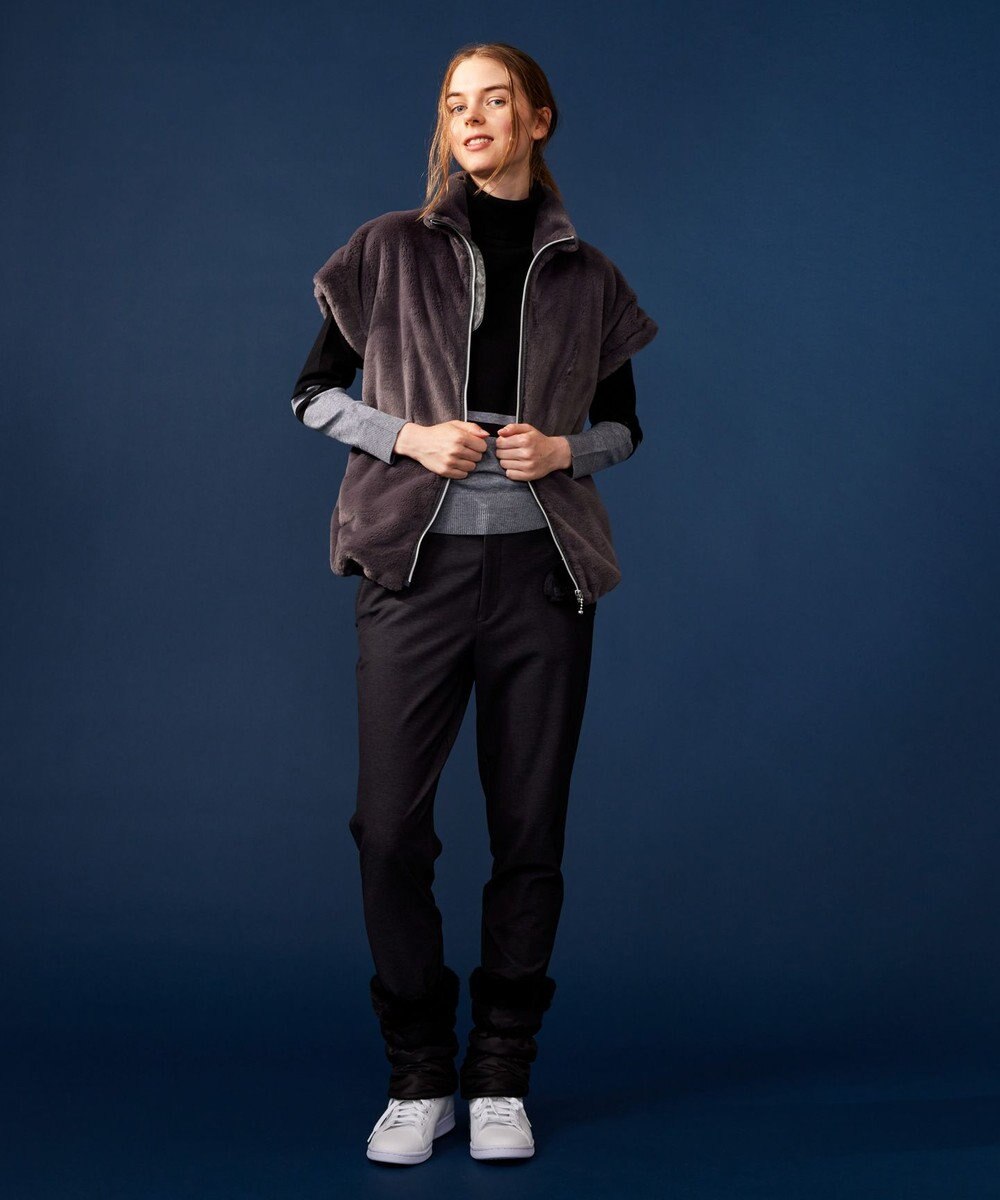 23区GOLF 【WOMEN】【ウォッシャブル 】バイカラー ニットソー 