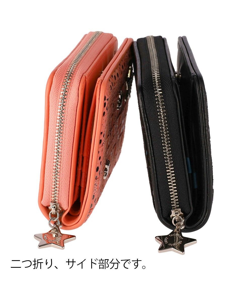 tsumori chisato CARRY キラメッシュ ラウンドファスナー折財布 