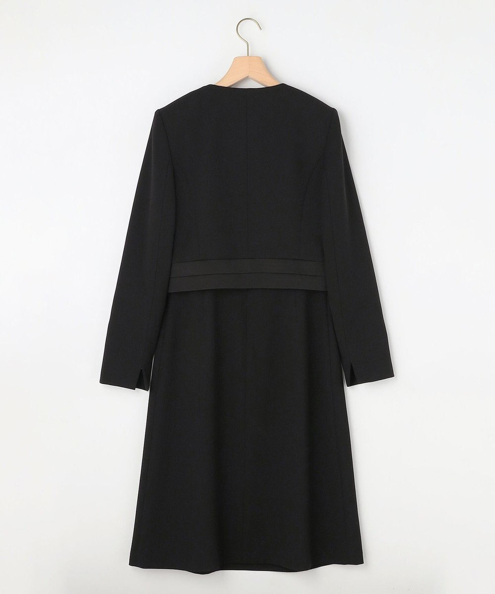 組曲 NOIR 【ストレッチ/オールシーズン対応】ペプラムミニグログラン ジャケット＋ワンピース 