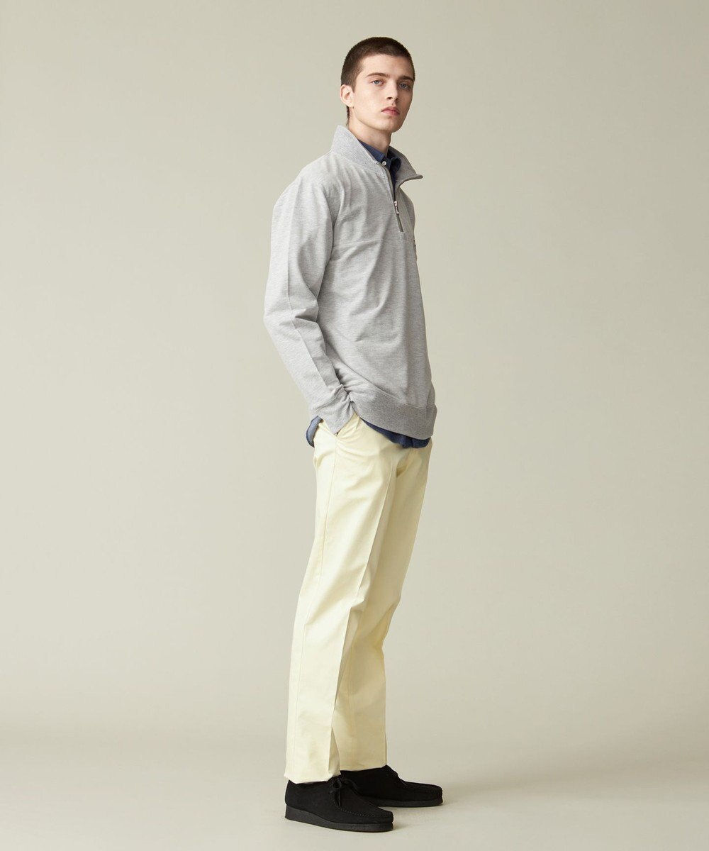 J.PRESS MEN インレージャージー ロゴハーフジップスウェット 