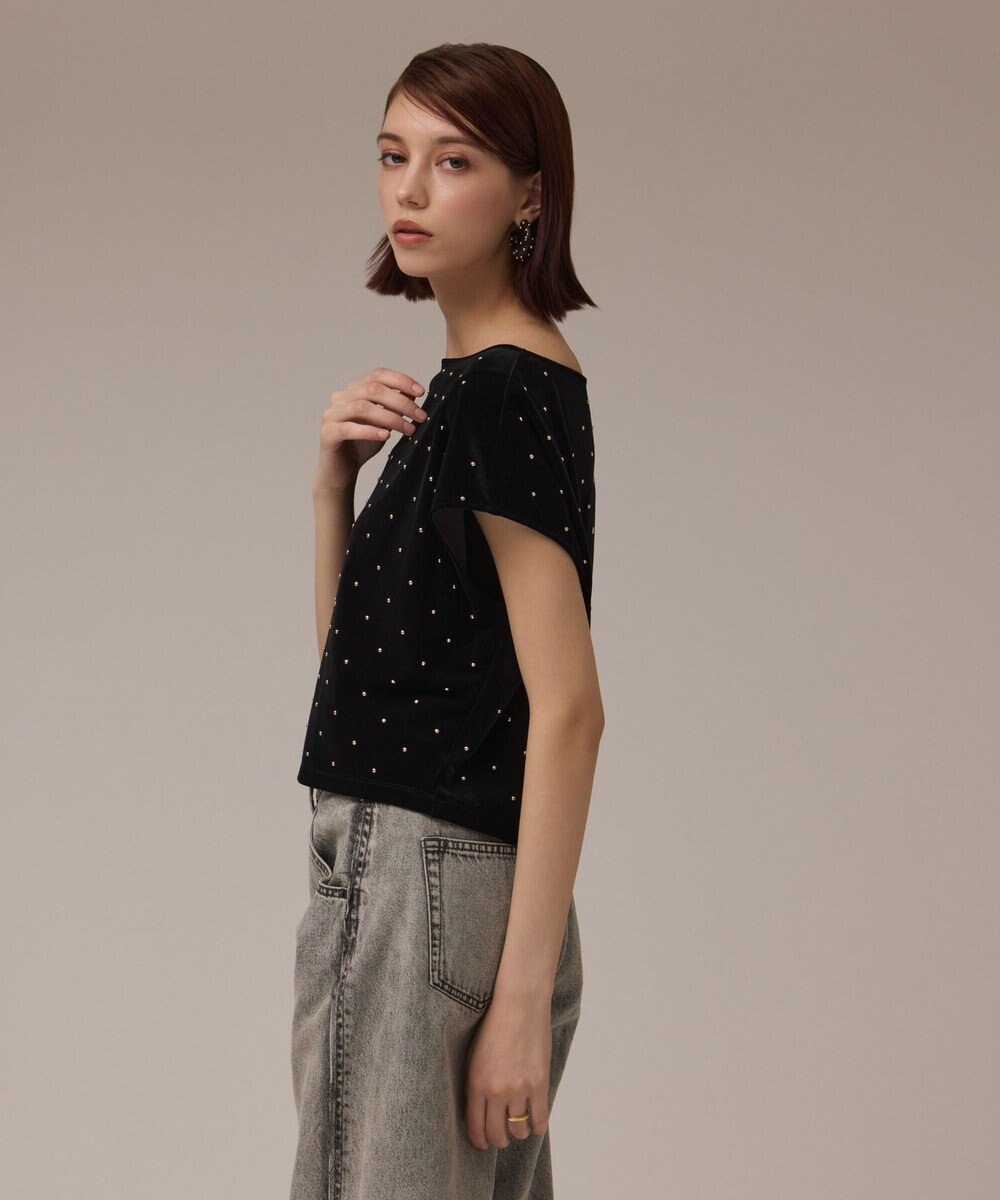 GRACE CONTINENTAL ベロアルーズカットトップ 