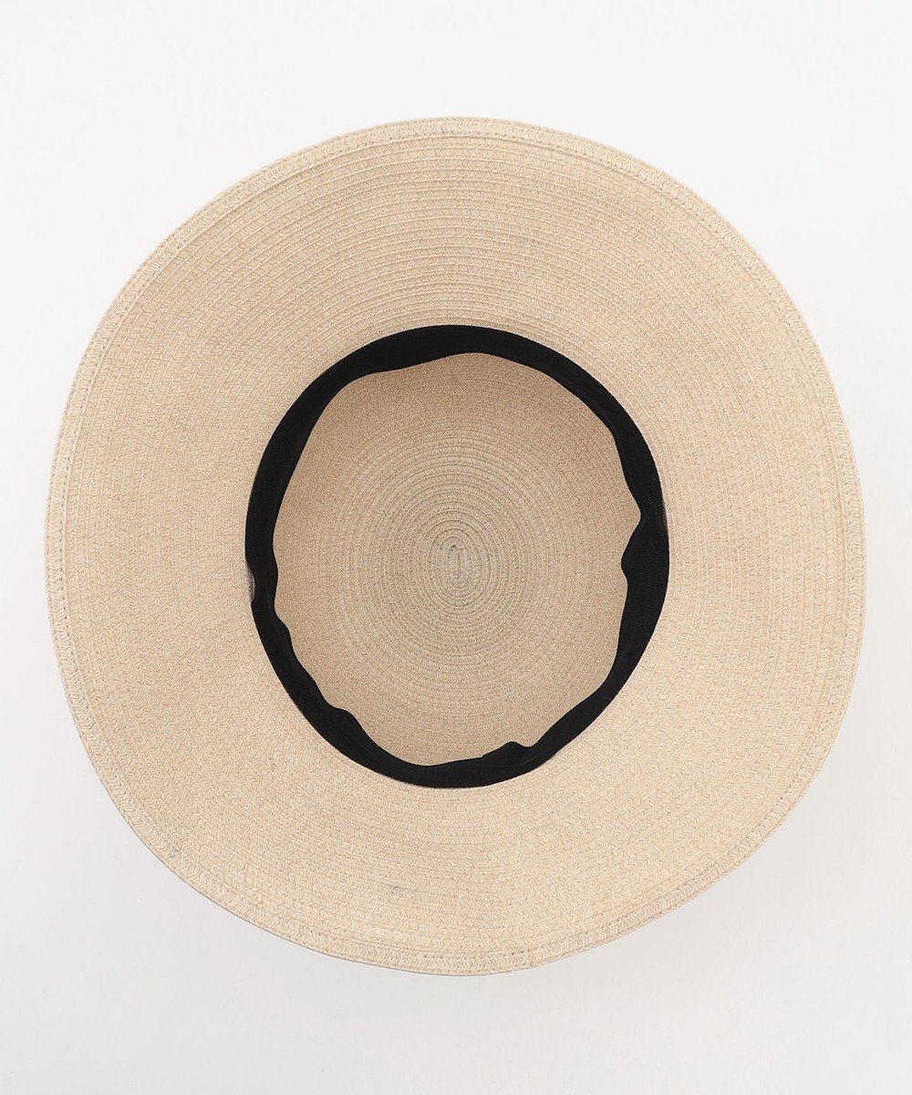 #Newans 【UVカット/洗える】〈花乃まりあさんコラボ〉リボン2本つきサマーハット 