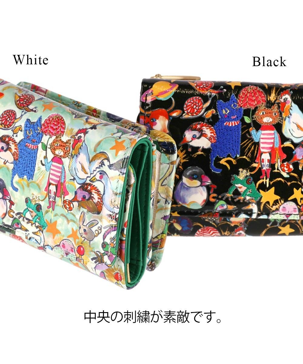 tsumori chisato CARRY 森のどうぶつたち ミニ財布 折り財布 