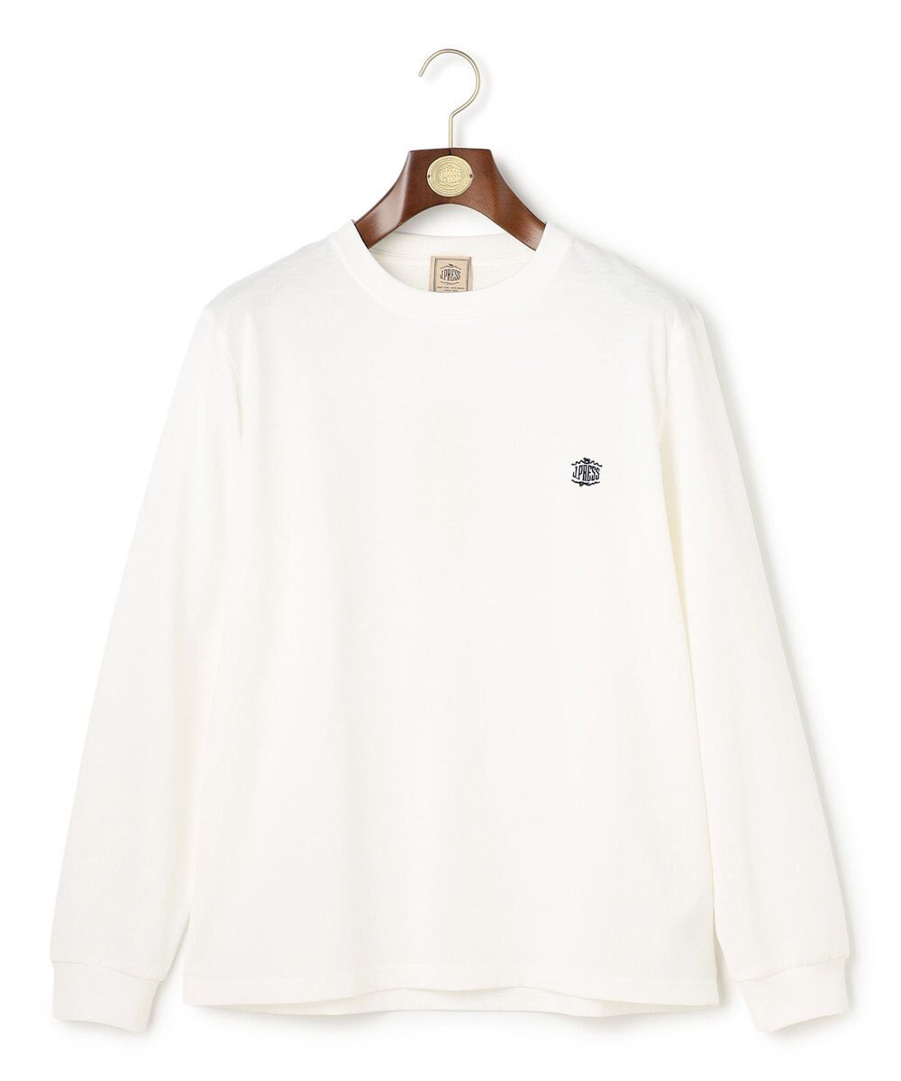 J.PRESS MEN オーバルワンポイント　ロングスリーブ Ｔシャツ 