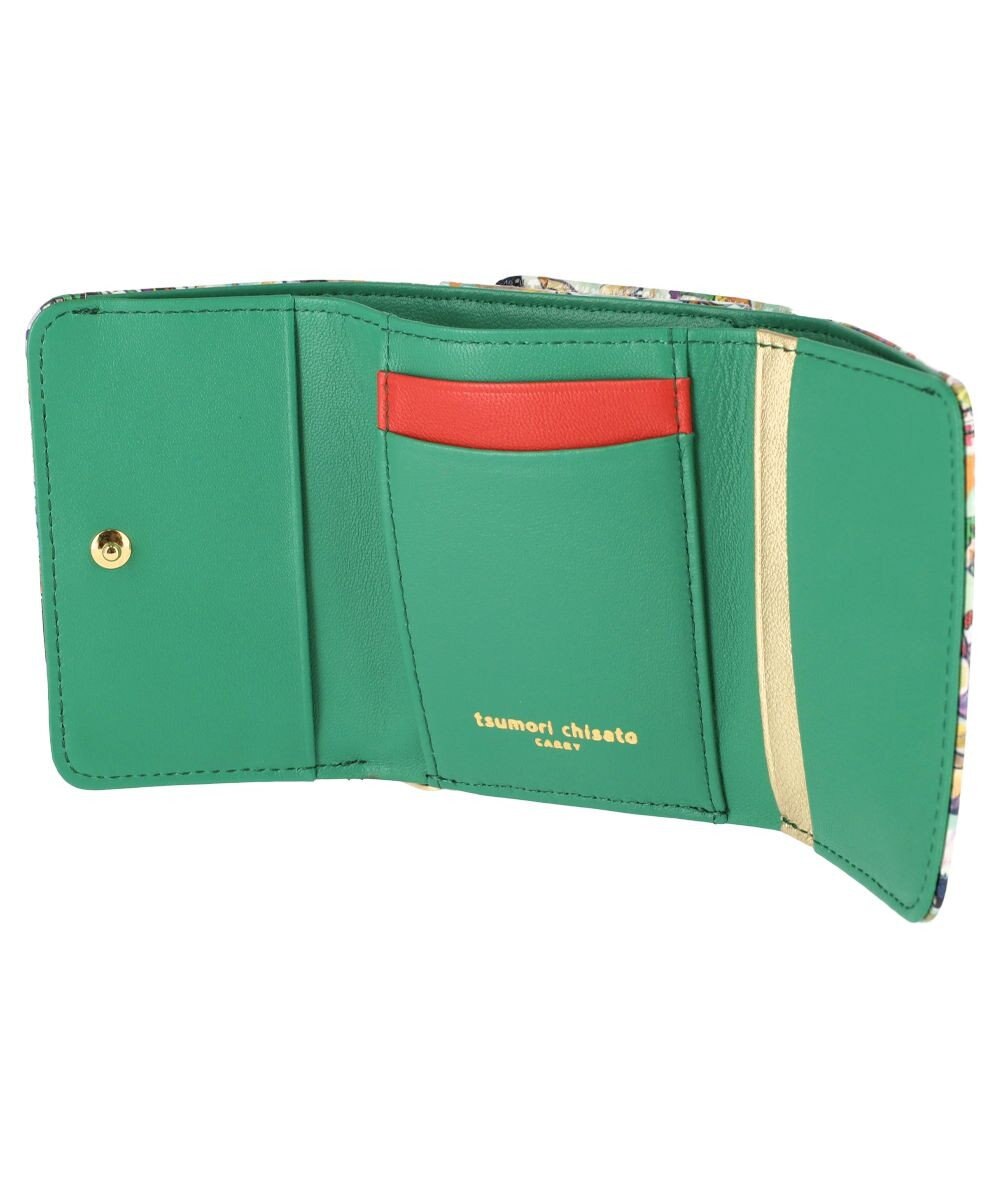tsumori chisato CARRY 森のどうぶつたち ミニ財布 折り財布 