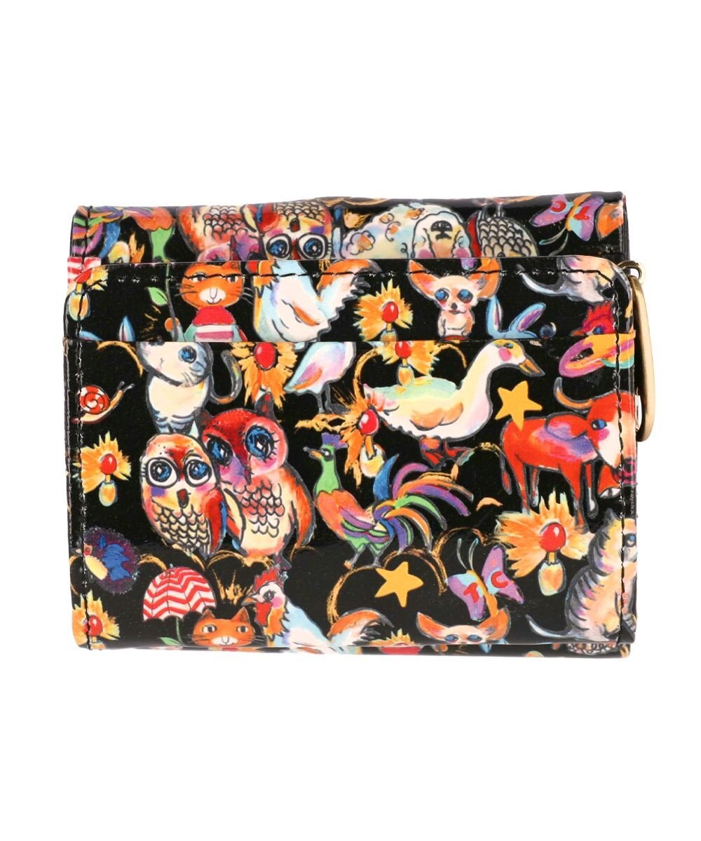 tsumori chisato CARRY 森のどうぶつたち ミニ財布 折り財布 