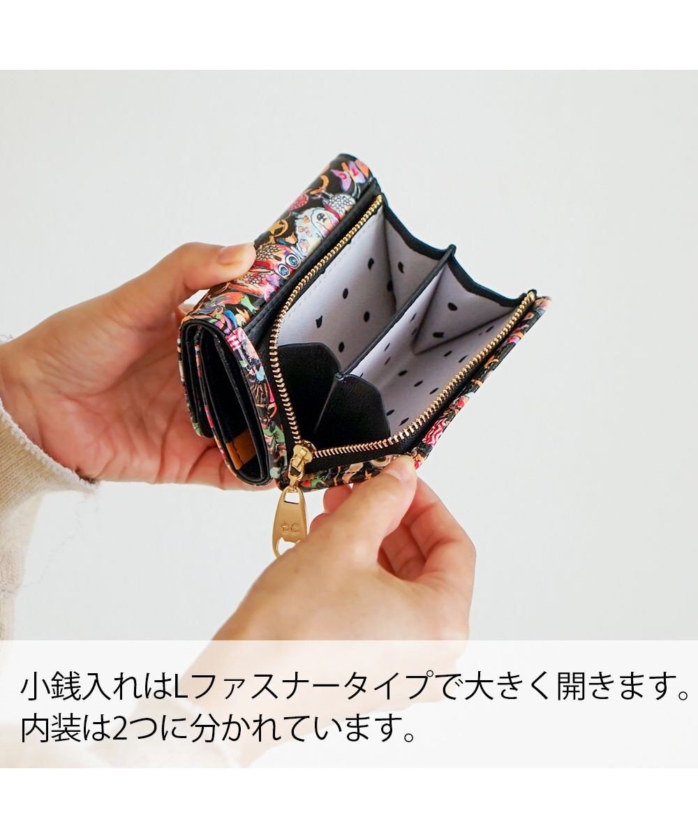tsumori chisato CARRY 森のどうぶつたち ミニ財布 折り財布 
