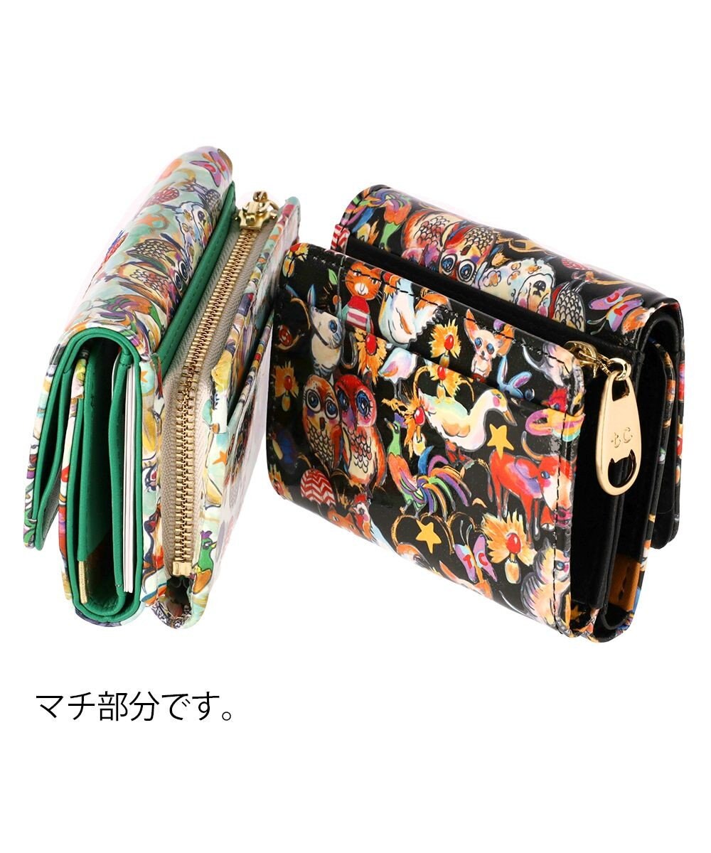 tsumori chisato CARRY 森のどうぶつたち ミニ財布 折り財布 
