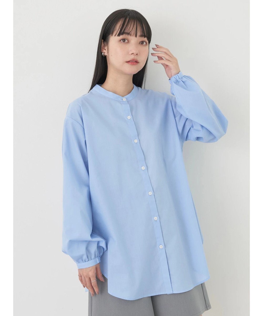 earth music&ecology ＳＥＴ２点ニットビスチェ＋ノーカラーシャツ 