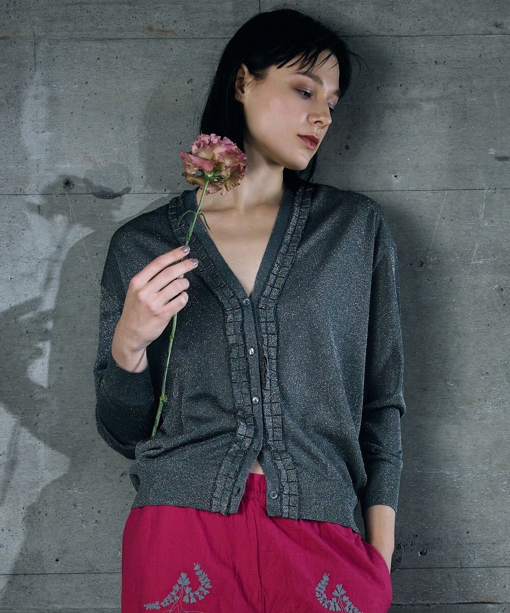 自由区 【カトリエムブーケ】Cardigan etincelant  シャイニーカーディガン 