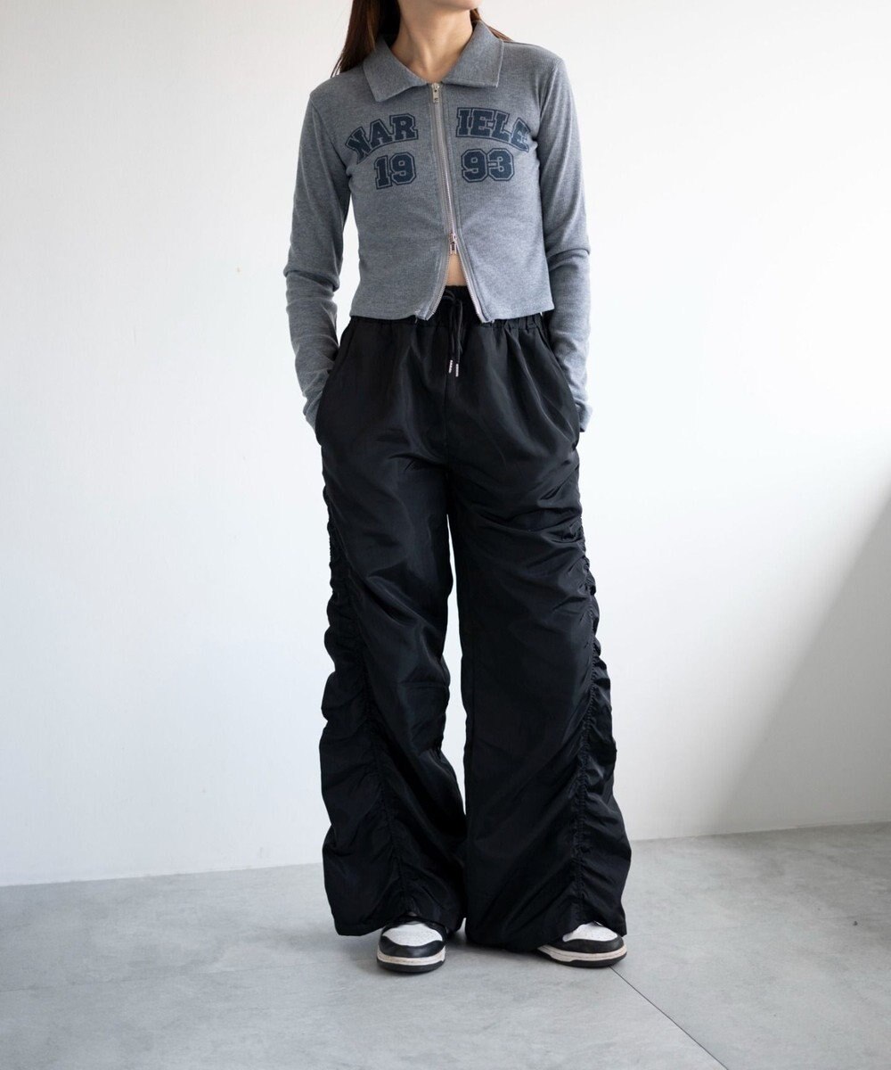 WEGO WジップナンバリングロゴロンT 