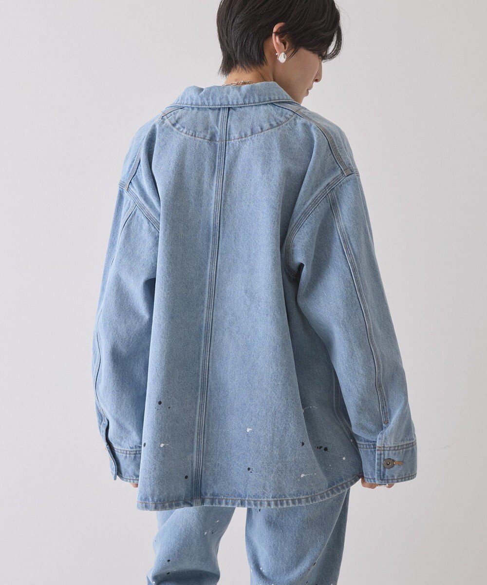 AMERICAN HOLIC ペイントデニムカバーオールジャケット 