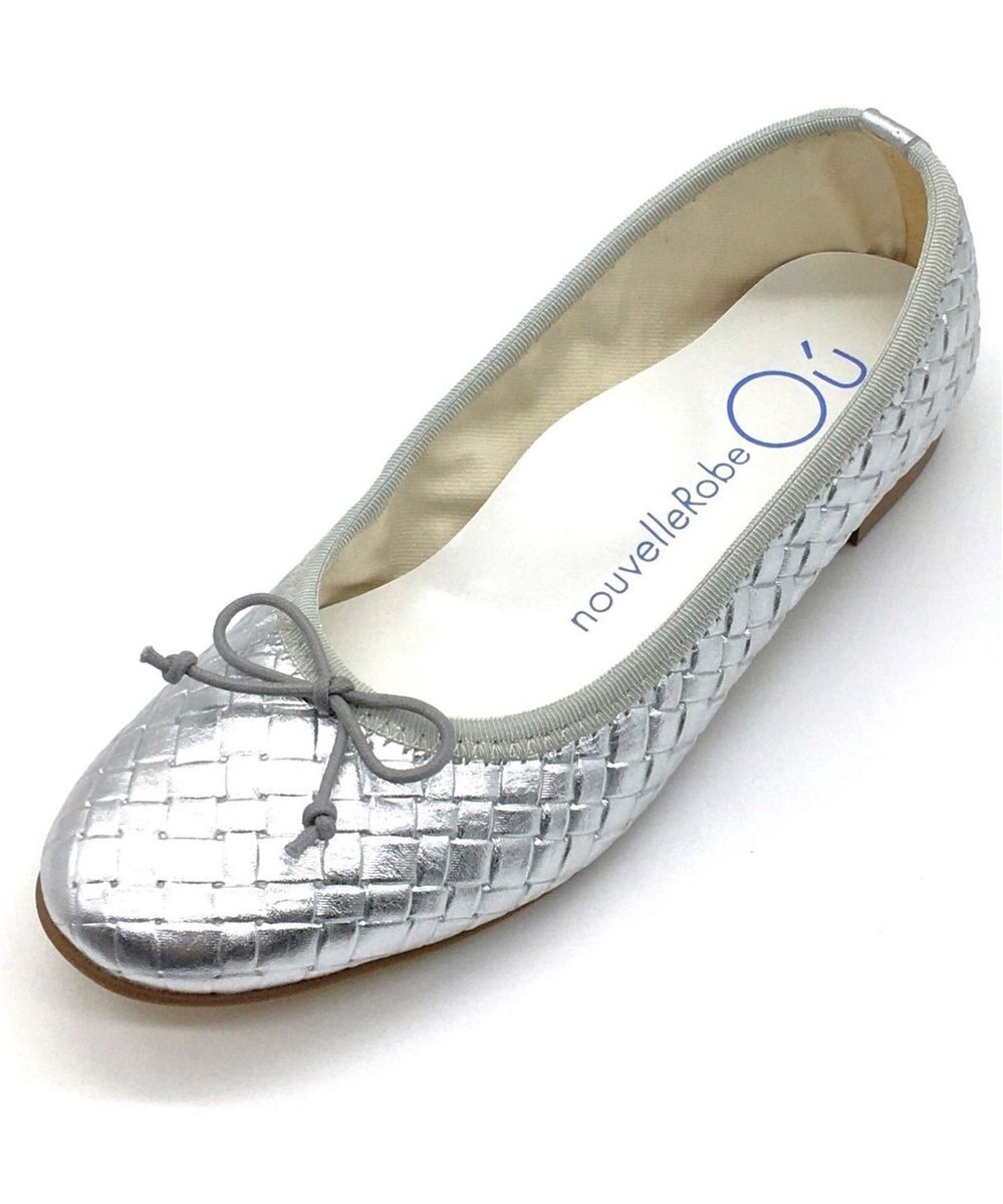 nouvelleRobe Oū サイズ追加【本革・高反発】Round ラウンドトゥ メッシュバレエシューズ 