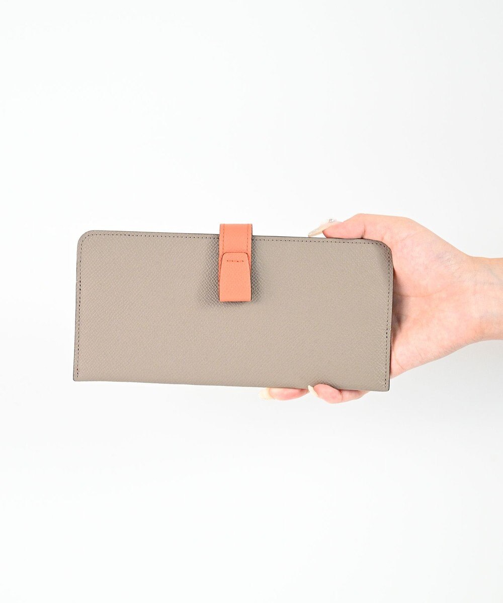 Atelier nuu 日本製 本革 バイカラーnoble スマートロングウォレット 