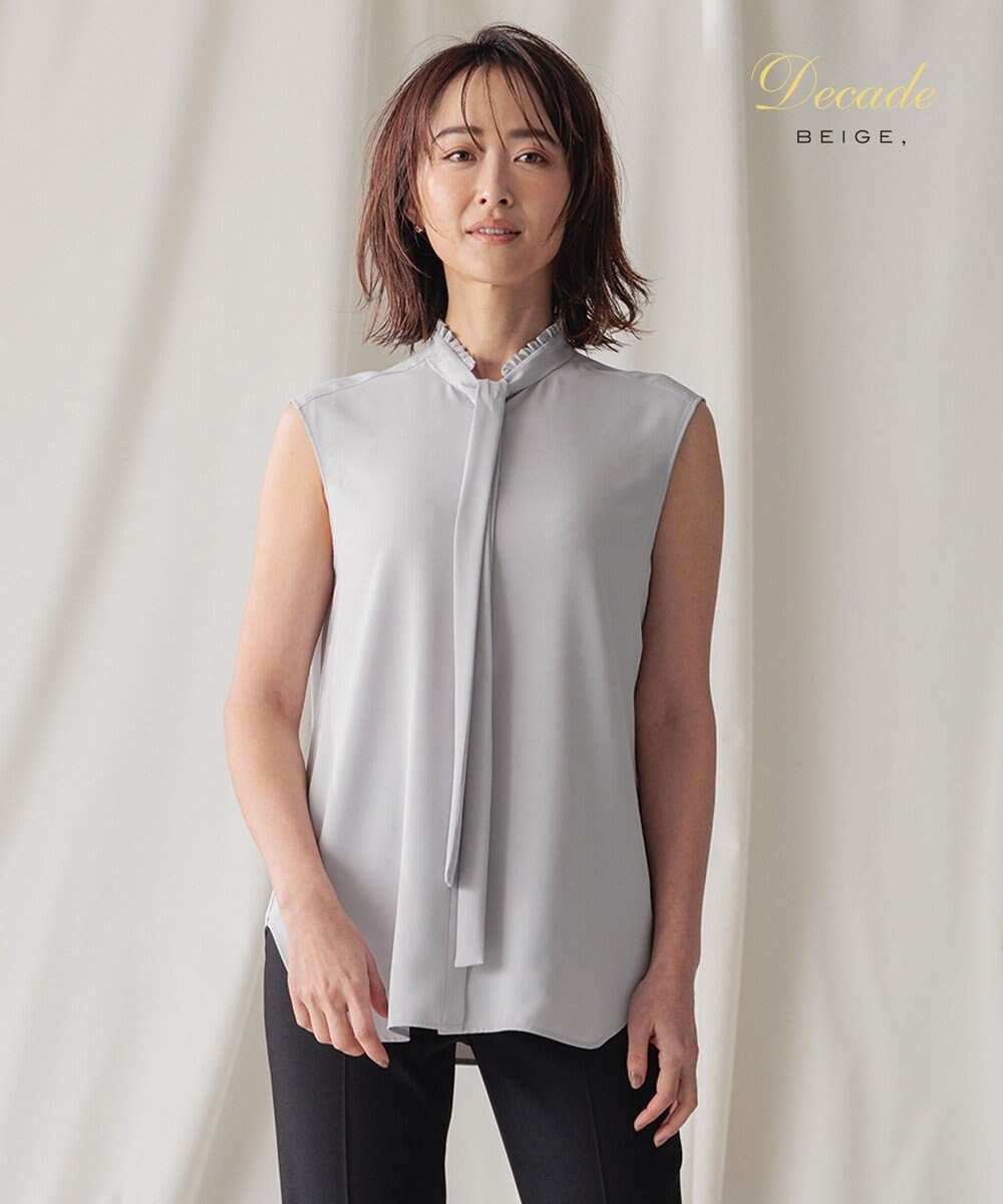 BEIGE， 【洗える】EVA / ボウタイブラウス 