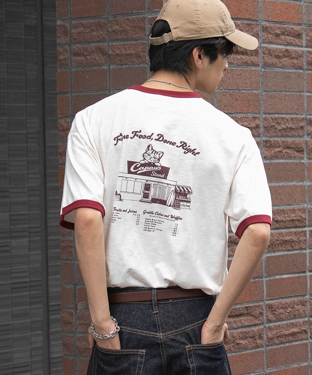 WEGO ワンポイント刺繍リンガーT（SS） 