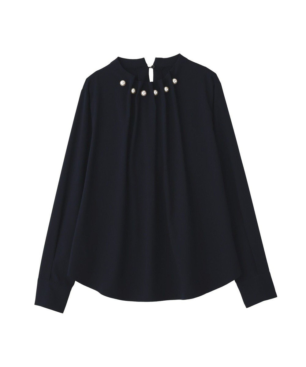 YECCA VECCA パールタックブラウス 