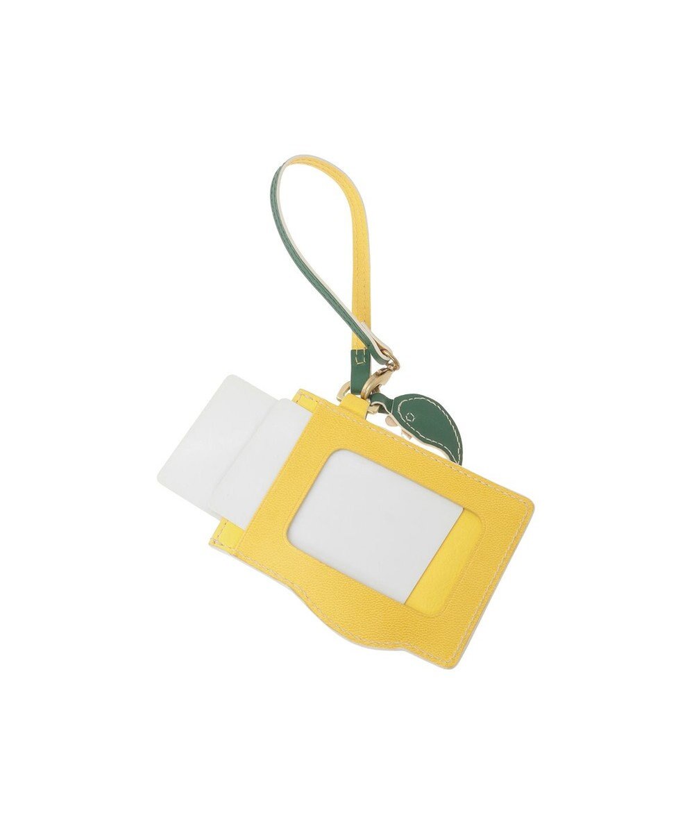 genten フルーツマーケット はみ出しパスケース「レモン」 