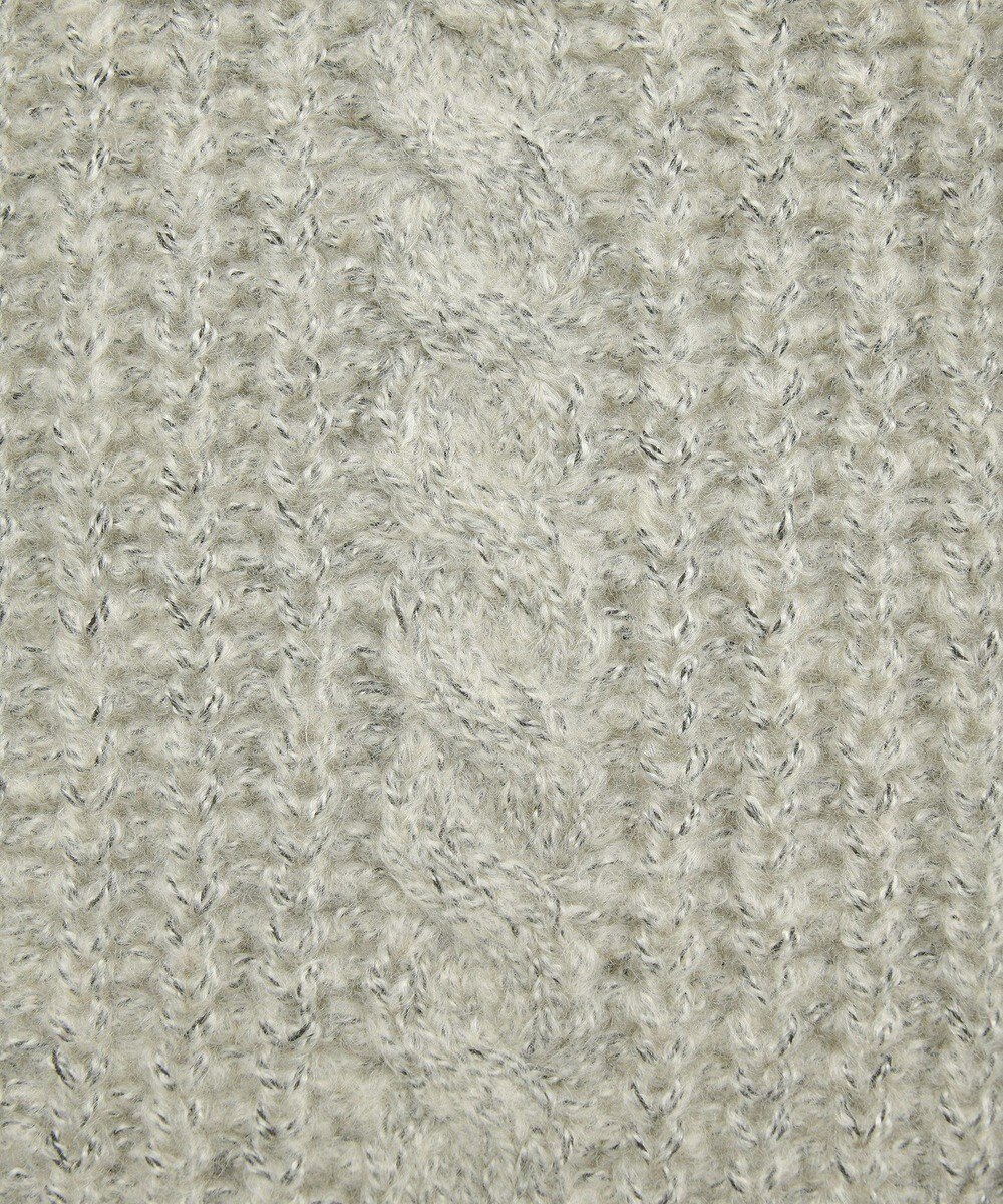 Green Parks 衿付きケーブルｚｉｐカーディガン 