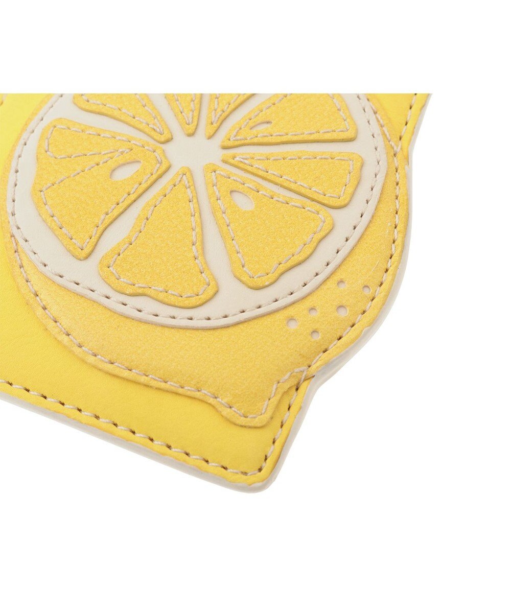 genten フルーツマーケット はみ出しパスケース「レモン」 