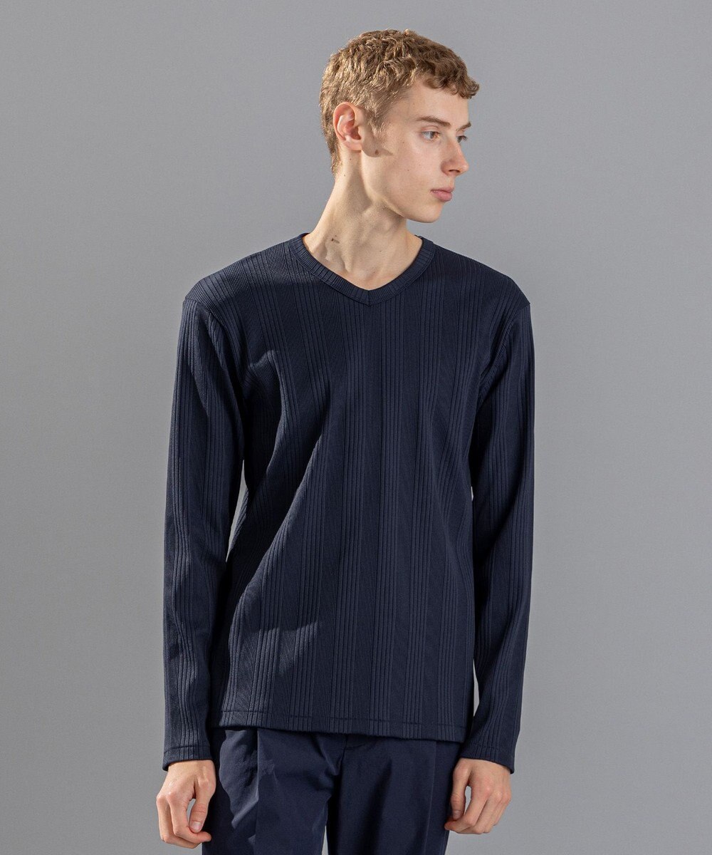 JOSEPH HOMME 【LEON 掲載】テックリブジャージー　Vネックカットソー 