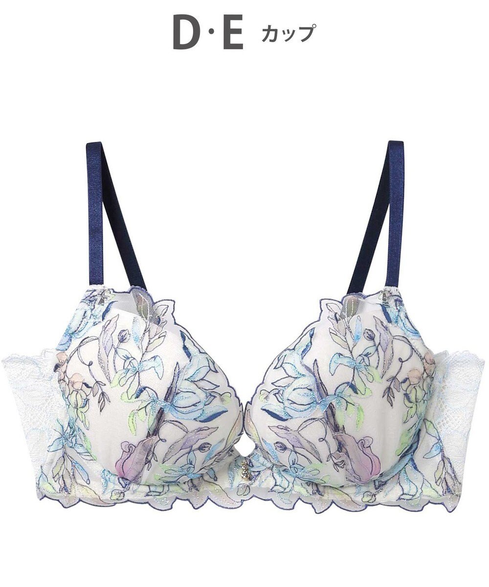 AMPHI ブラジャー グラマラス&リッチな谷間をメイク Gカップまで対応 【Glama-Rich グラマリッチ 脇スッキリ・ライトタイプ】 大きいサイズ ブラ BYJ685 アンフィ／ワコール 