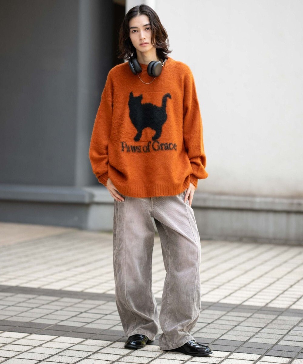 WEGO イージー3Dバレルレッグコーデュロイパンツ 