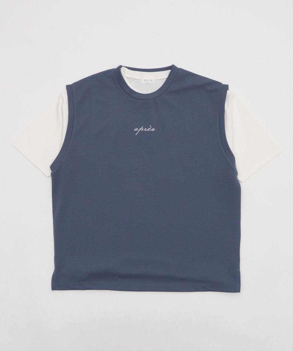 WEGO 【２点セット/ベスト×Tシャツ】アンサンブルベスト（SS） 