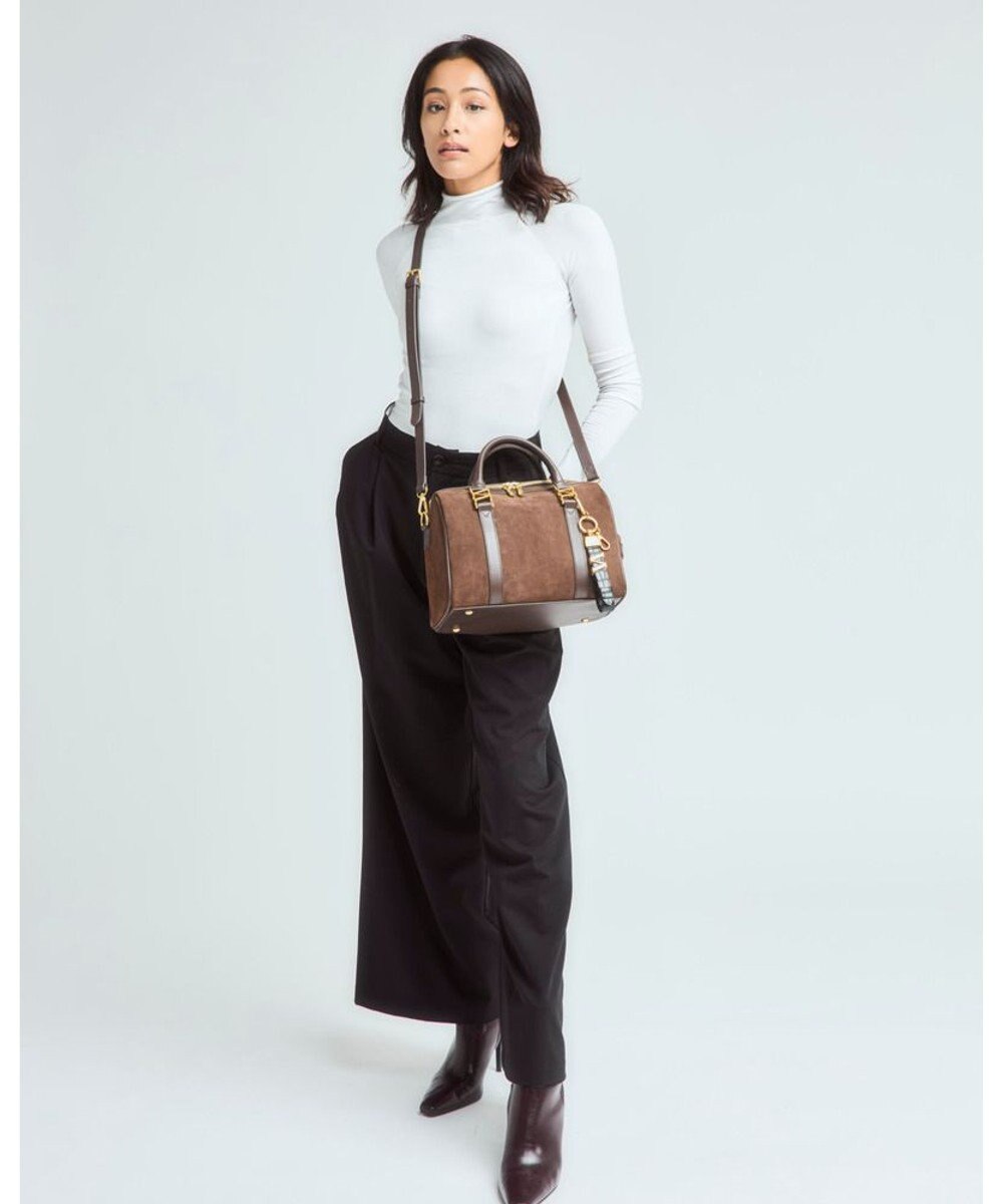 style code 【VerdeVari/ヴェルデヴァリ】スエードボストンバッグ 