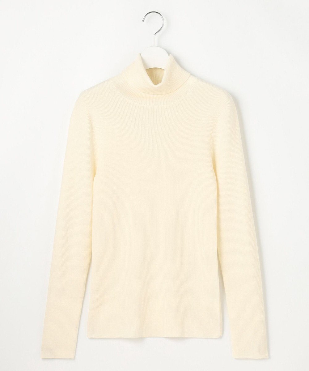 23区 【Oggi1月号/CLASSY.11月号掲載】ウーステッドウール リブタートルネック ニット 