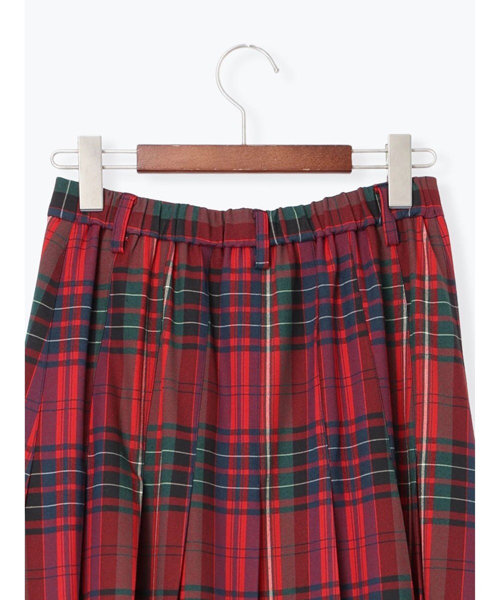Te chichi チェックアソートロングプリーツスカート 