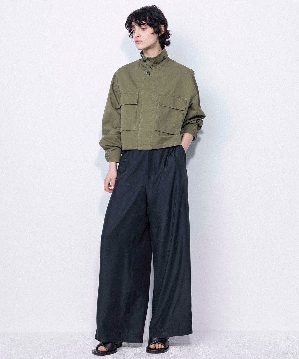 NAVE 【ReNAVE・セットアップ可/洗える】コットンリネンカルゼ ショートジャケット 