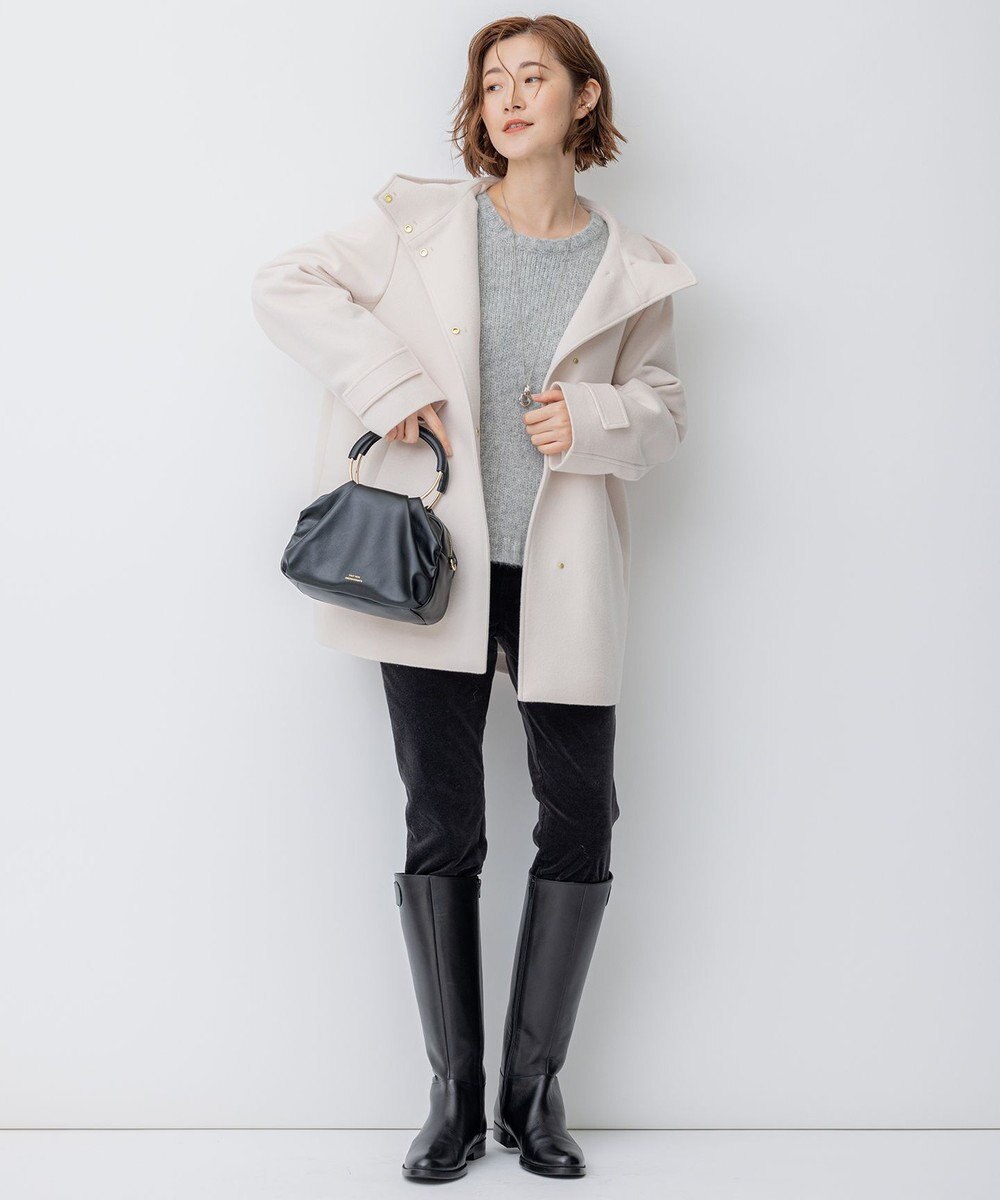 23区 メタルハンドル ショルダー バッグ 