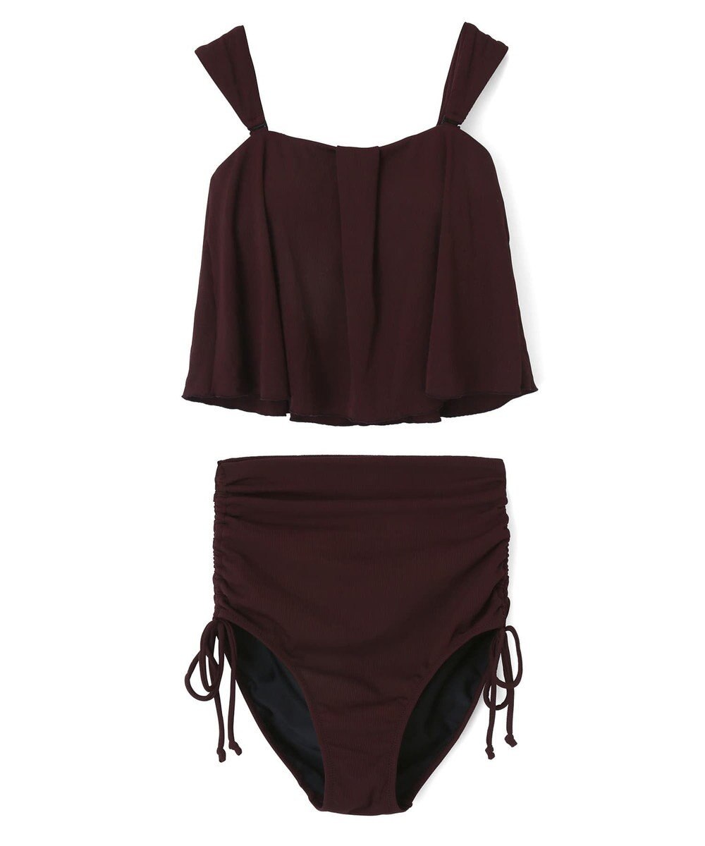 San-ai Resort（三愛水着楽園） インポートファブリック　ワンピ見えハイウエスト　ビキニ 