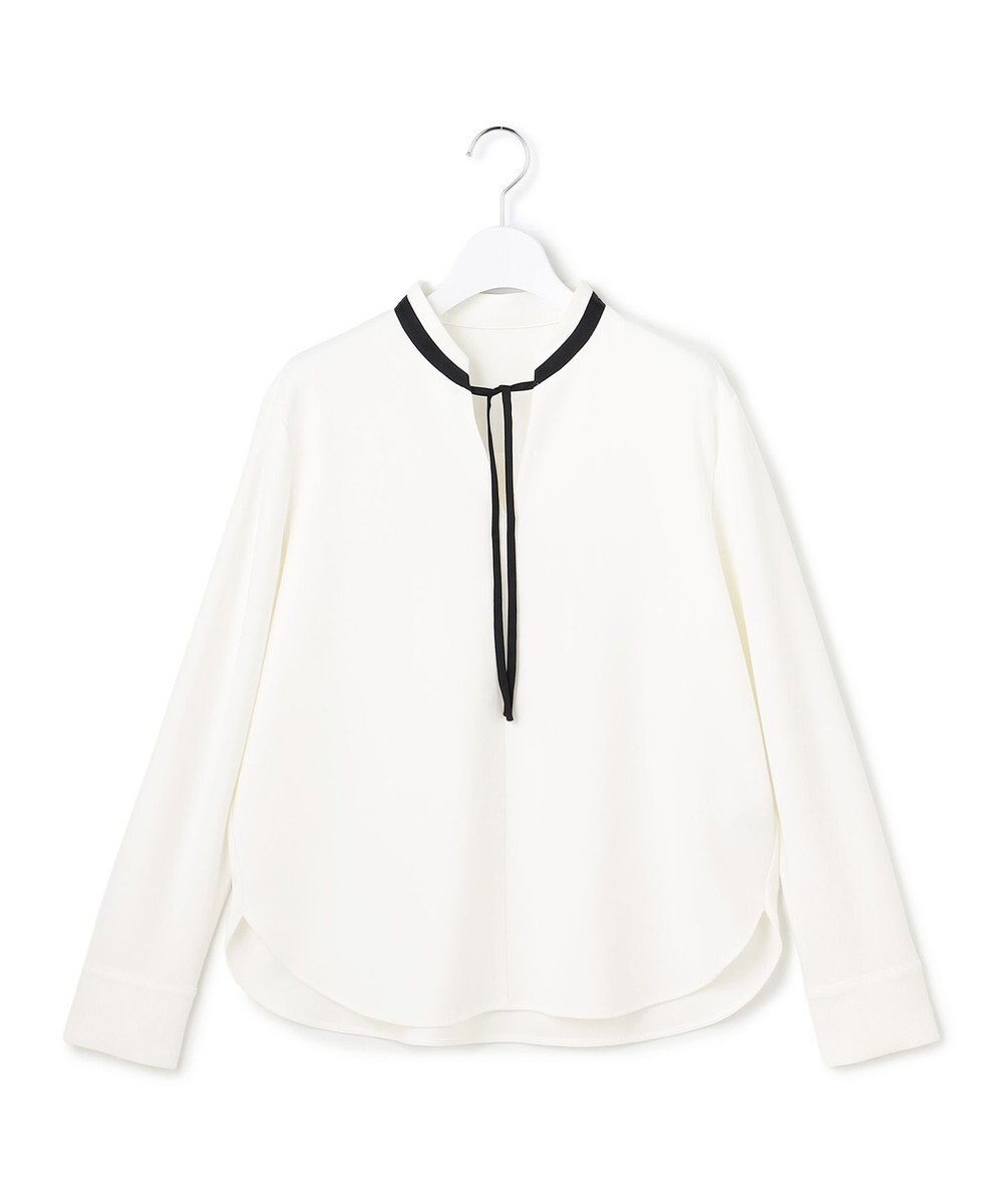 ICB L マラボーテＷジョーゼット バイカラーナロータイカットソー 