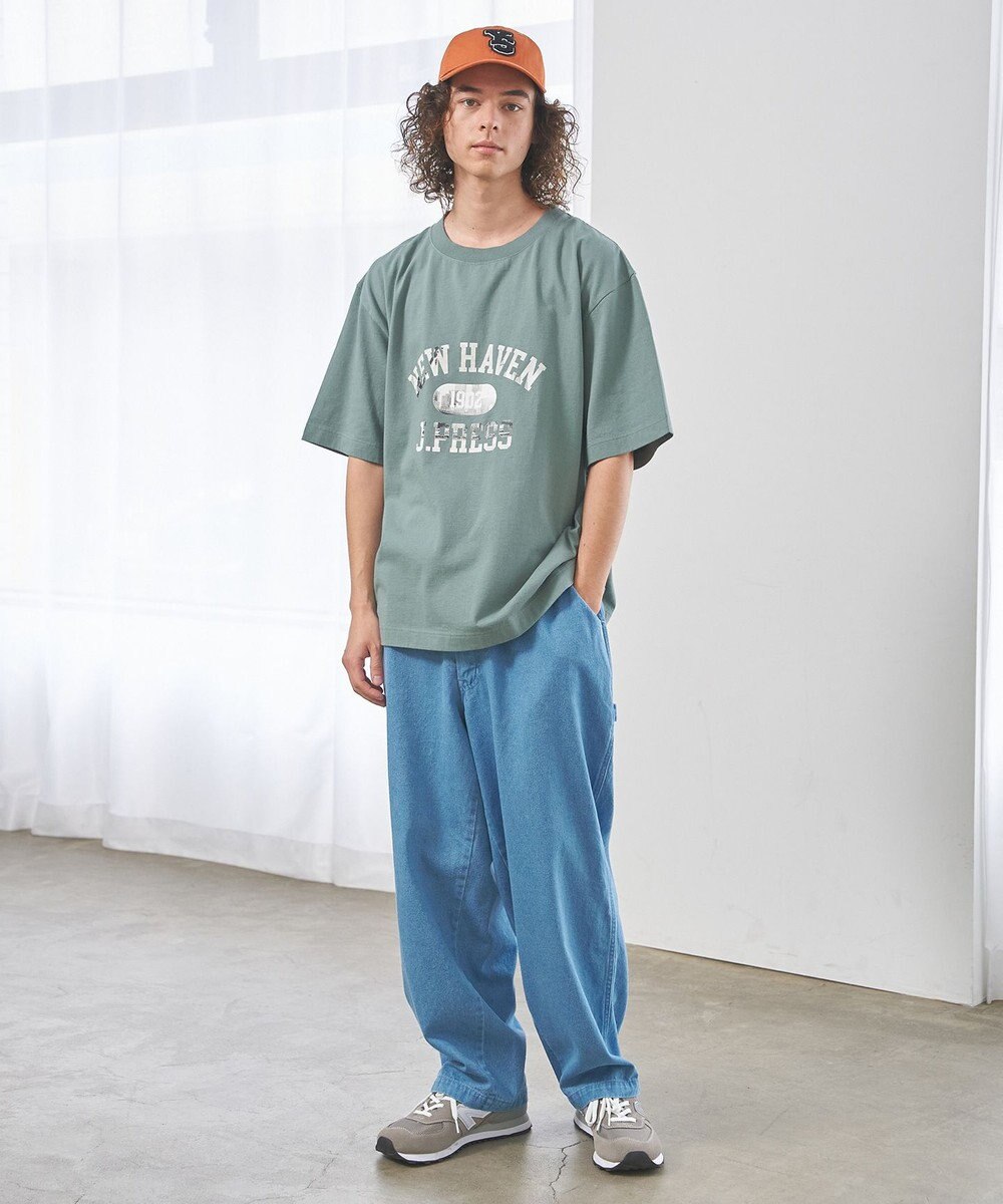 J.PRESS YORK STREET 【UNISEX】フォトプリント Tシャツ ”College Logo” 