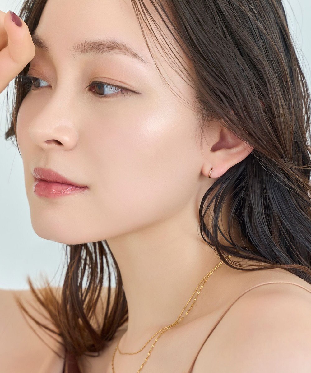 Phoebe 〈シリーズ累計販売10000点突破！〉〈金属アレルギー対応〉ミニフープピアス/サージカルステンレス　ローズゴールド 