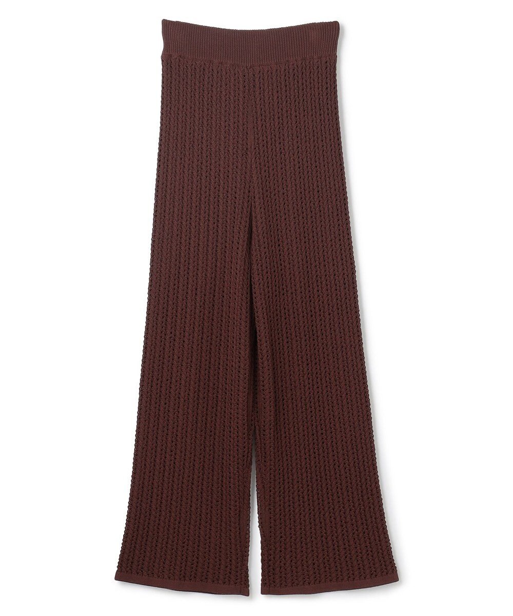 uncrave シースルーケーブルニット パンツ 