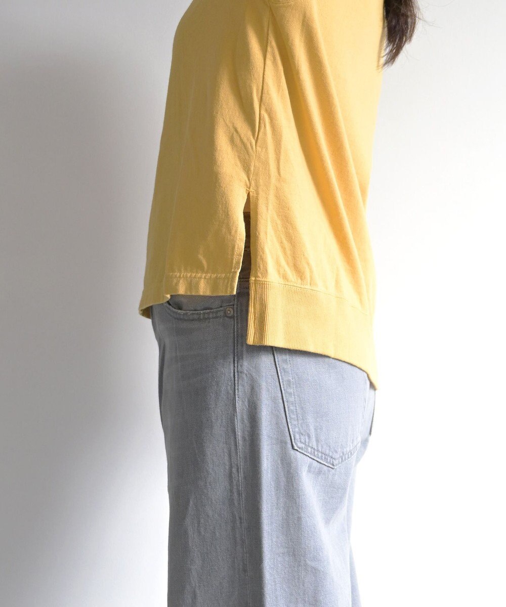 caqu caqu x good on short sleeve pocket tee サイドスリット入りL/S tee 