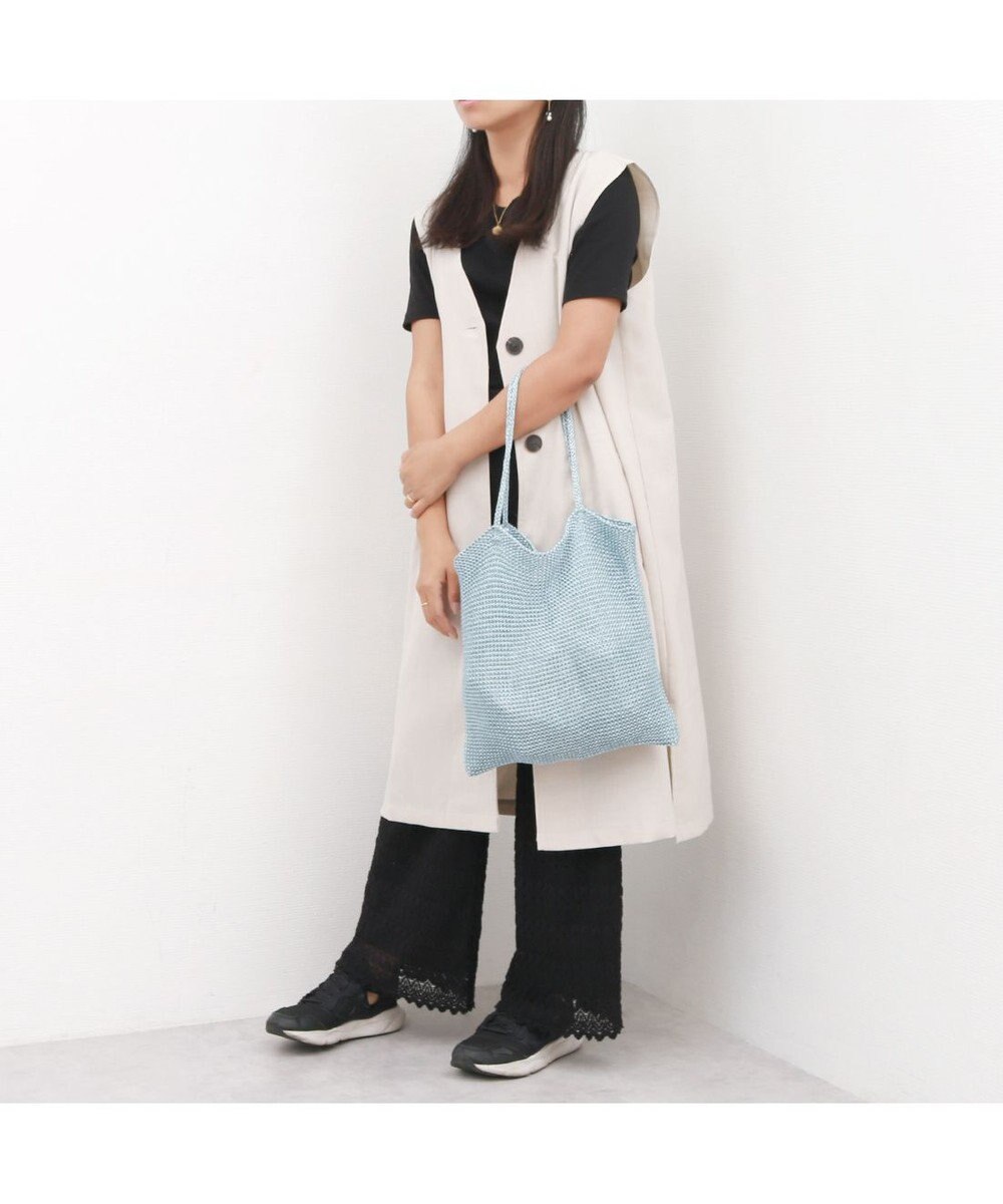 UNBILLION カシュカシュ cachecache / ラメ糸編みトートバッグ 