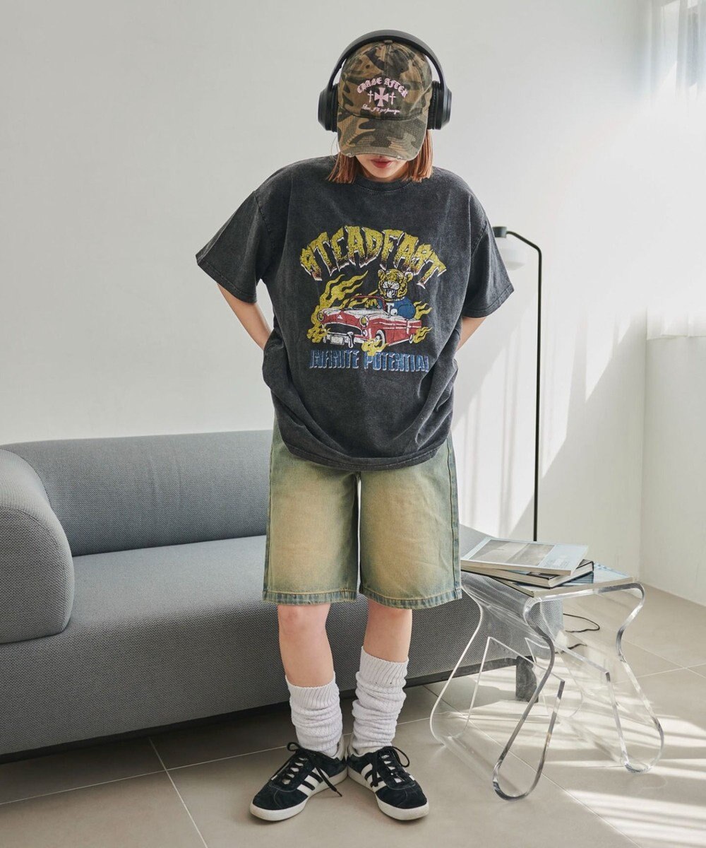 WEGO ヴィンテージウォッシュグラフィックBIGT 