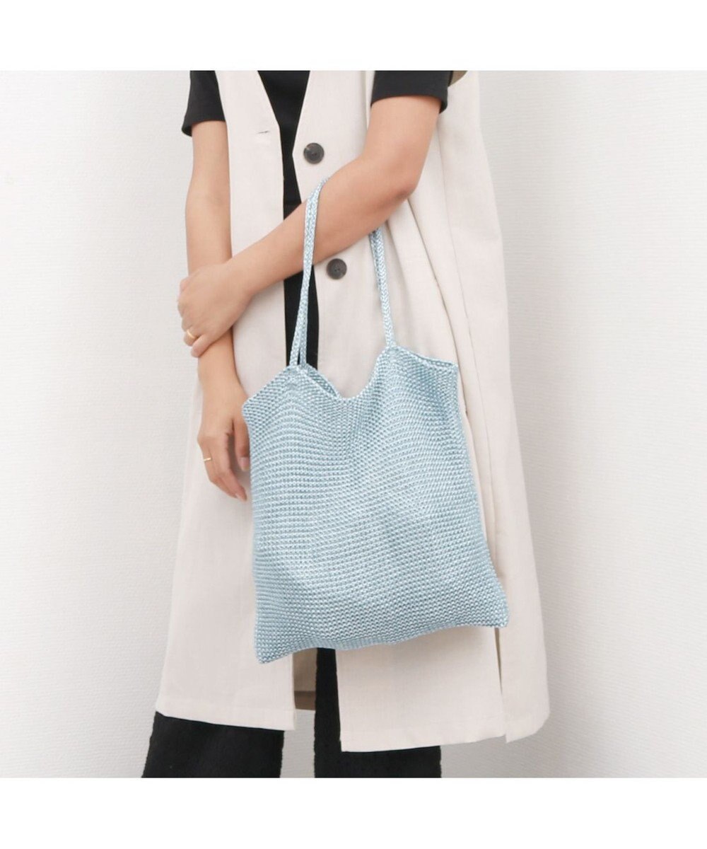 UNBILLION カシュカシュ cachecache / ラメ糸編みトートバッグ 