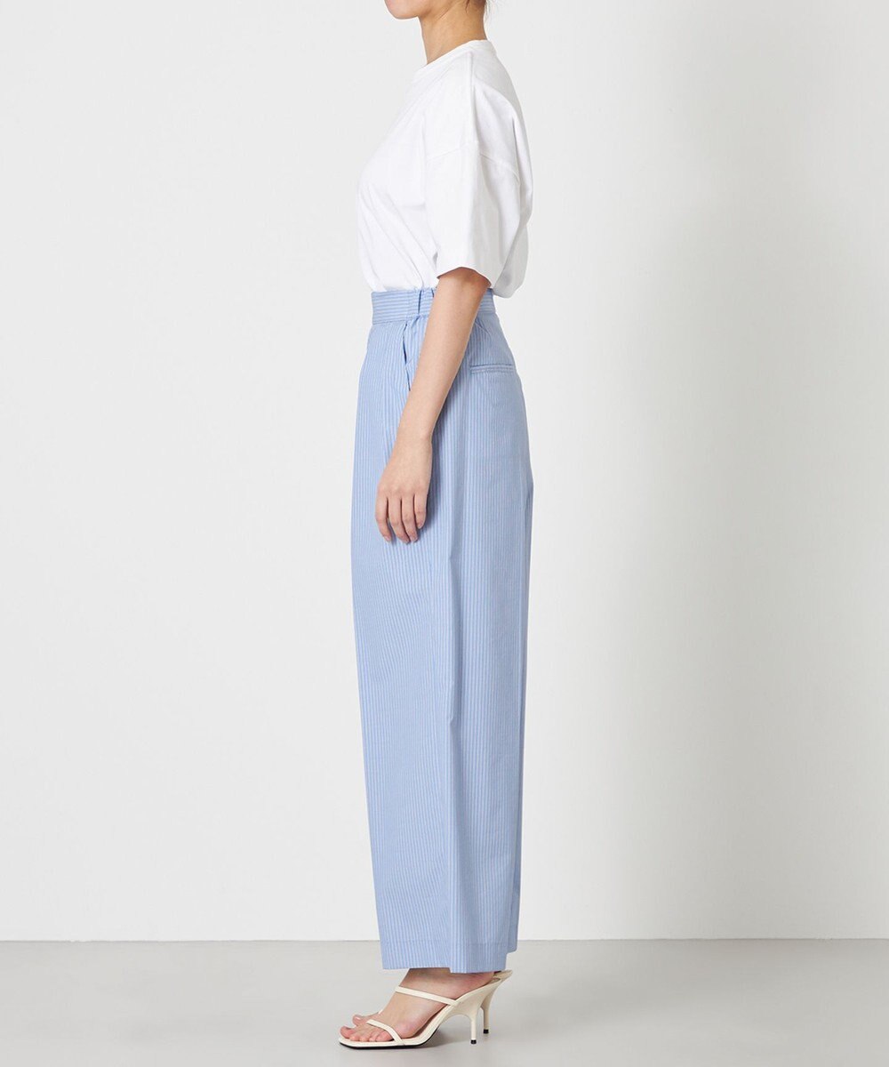 NAVE 【ReNave・セットアップ可/洗える/接触冷感/UVケア】コットンポリブロード パンツ 