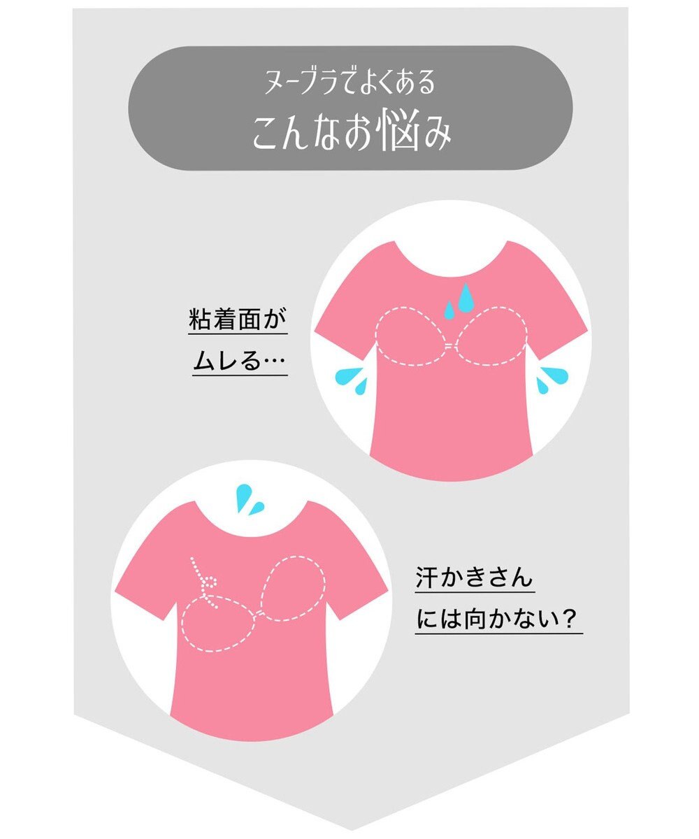 BRADELIS New York 【NuBra /蒸れにくい・軽量・響きにくい】 ヌーブラ・ブリーズ  正規品 汗や蒸れを予防 通気性抜群 ブライダルインナー Tシャツブラ 