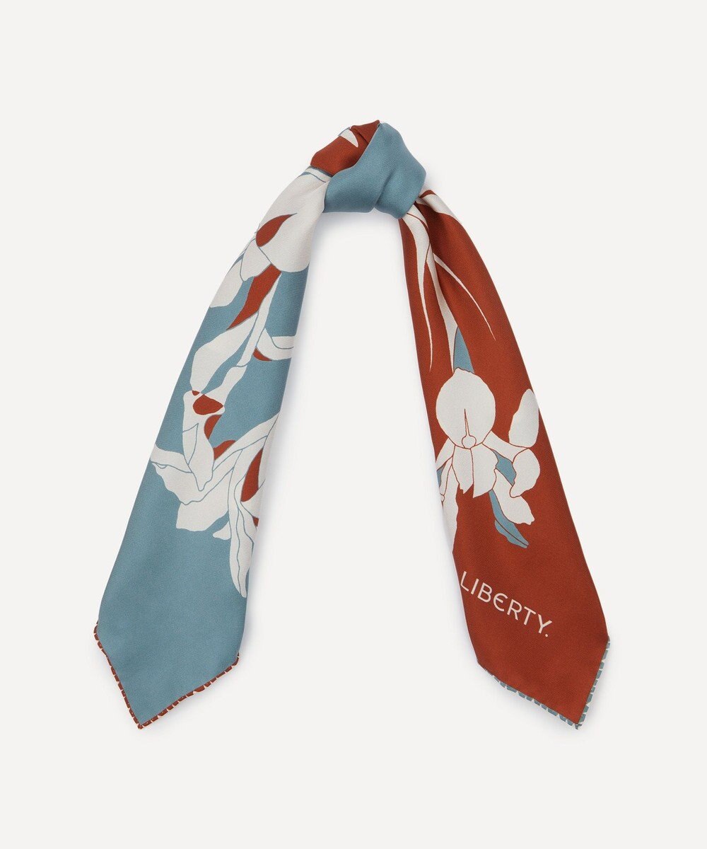 LIBERTY. アイリス スキャッター 70x70 シルク スカーフ 