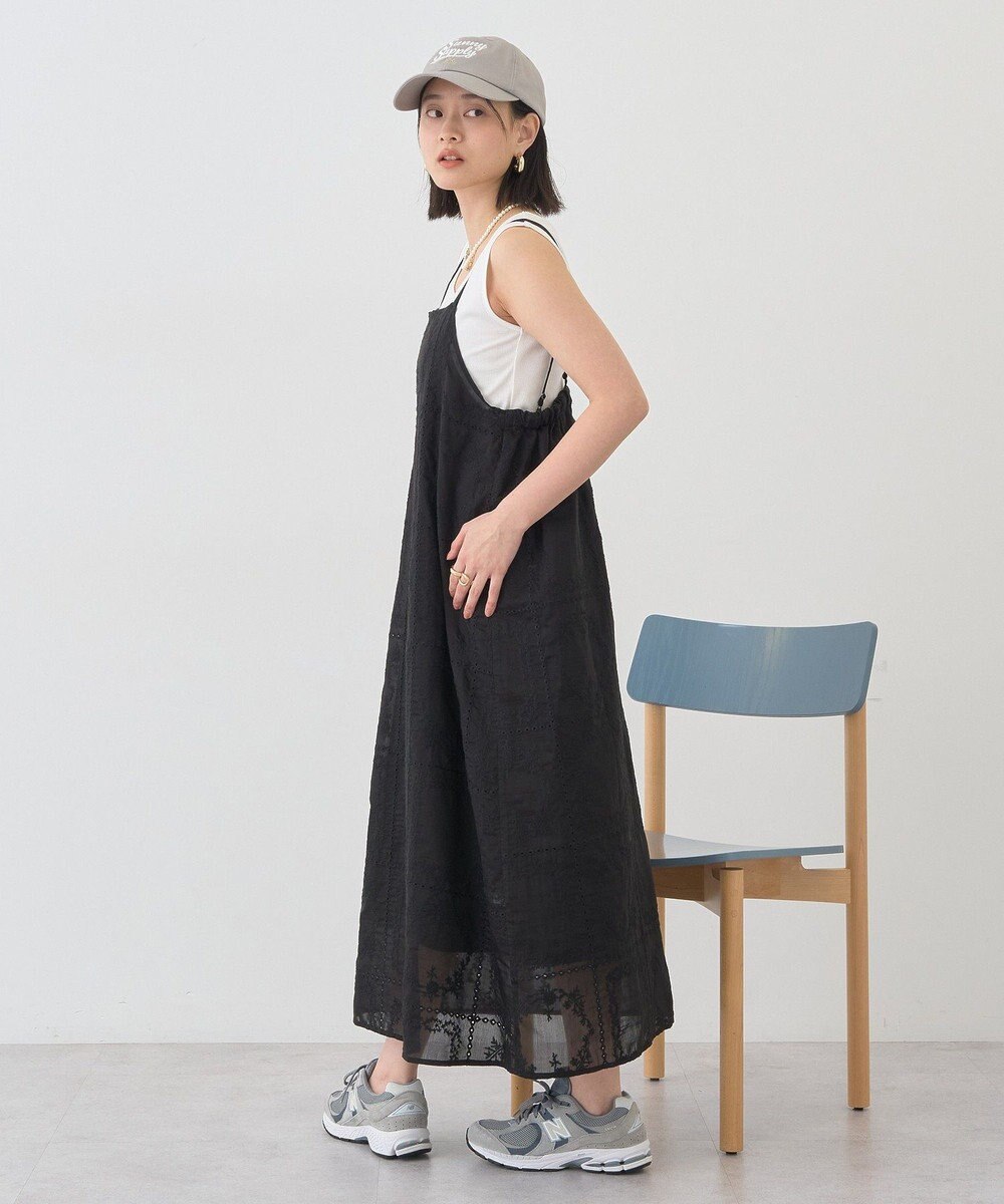 AMERICAN HOLIC シアー刺繍キャミワンピース（ペチコート付き） 