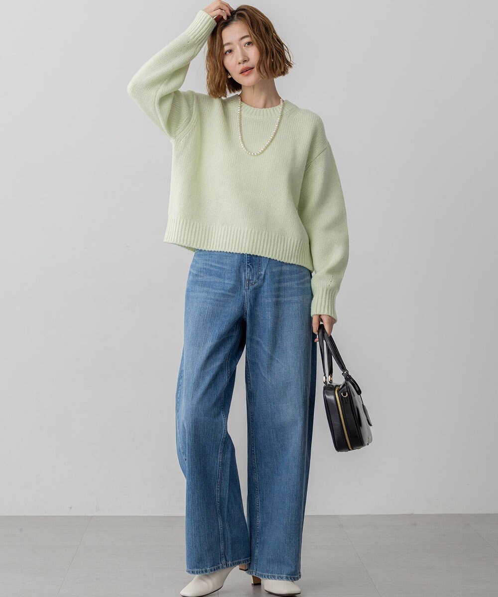 23区 S 【洗える】ウールカシミヤ パフスリーブ ニット 